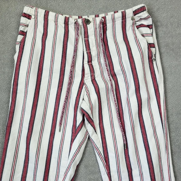 Zadig & Voltaire Paris Raye Nautical Striped Cropped Pants - Picture 2 of 13